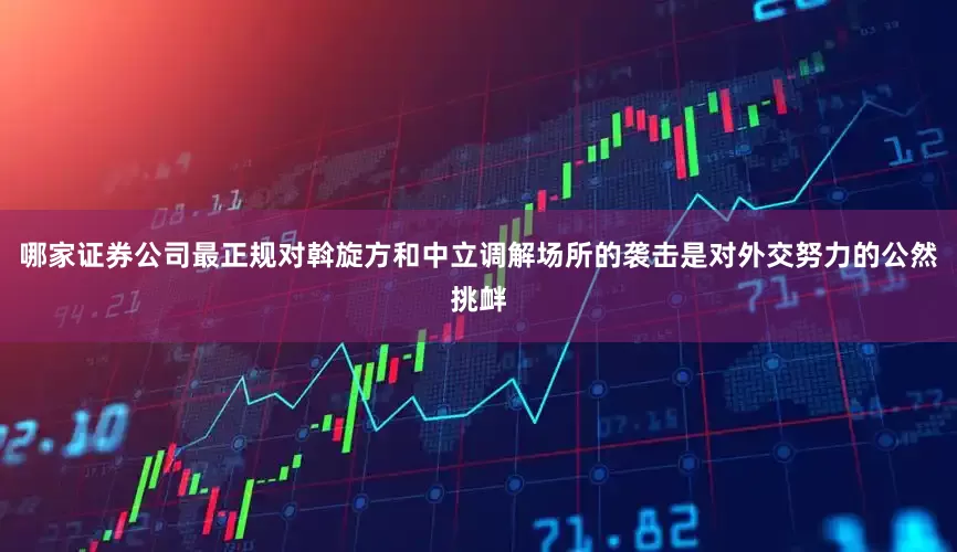 哪家证券公司最正规对斡旋方和中立调解场所的袭击是对外交努力的公然挑衅